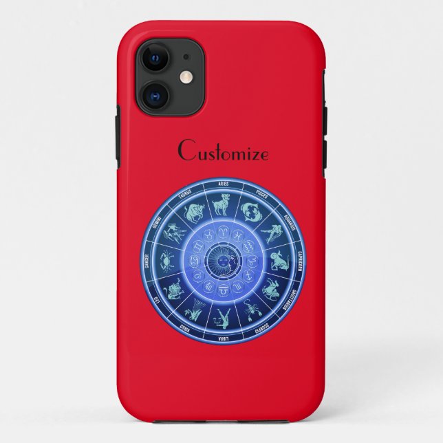 Zodiac Sun Sign Astrology Calendar  Case-Mate iPhone Case (Back)