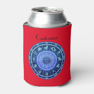 Zodiac Sun Sign Astrology Calendar Thunder_Cove Can Cooler