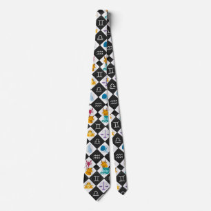 Zodiac Sun Sign Astrology Calendar Thunder_Cove Tie