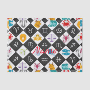 Zodiac Sun Sign Astrology Calendar Thunder_Cove  Tissue Paper