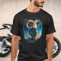 Zodiac Symbol Ram Celestial Fantasy Aries Mens