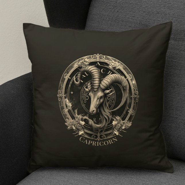 Zodiac Symbol Sea Goat Celestial Fantasy Capricorn Cushion (Creator Uploaded)