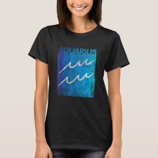Zodiac Symbol Sign Aquarius Mens or Womens T-Shirt