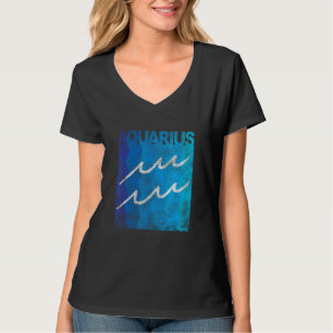 Zodiac Symbol Sign Aquarius Mens or Womens T-Shirt