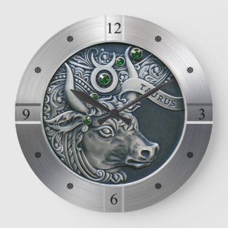 Zodiac ~ Taurus ~ Celestial ~ Western Astrology ~ Large Clock