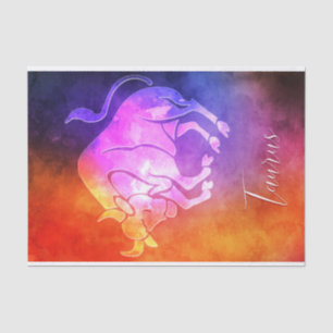 Zodiac : Taurus Colourful Candy Colours Tissue Paper