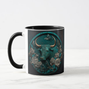 Zodiac Taurus Metal Art Mug