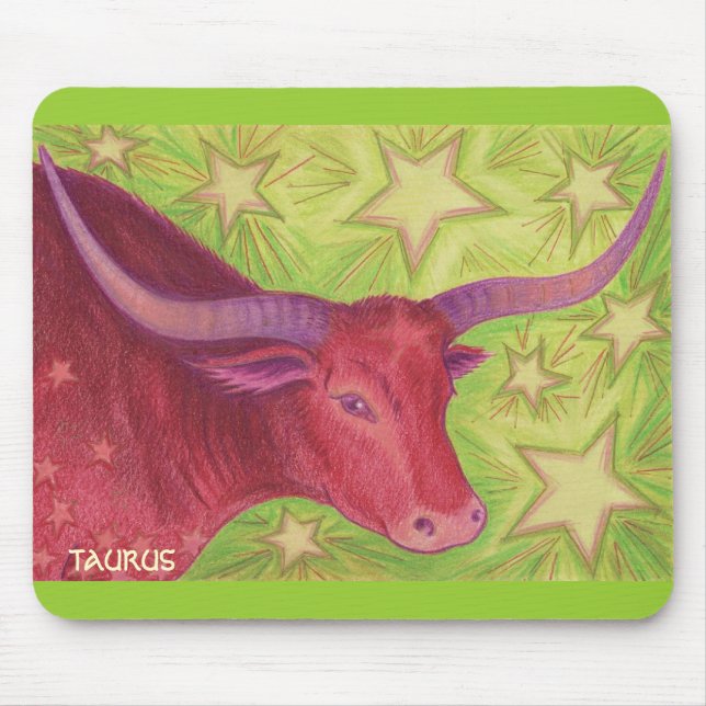 Zodiac Taurus mousepad (Front)