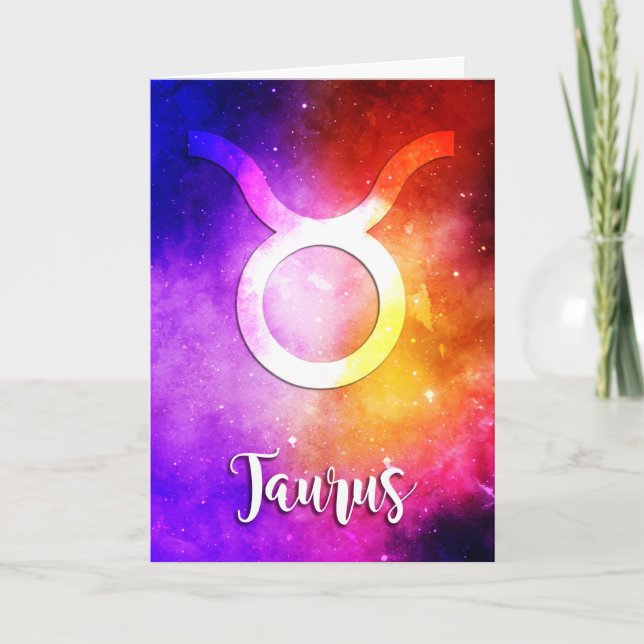 Zodiac : Taurus Space Candy Card (Front)