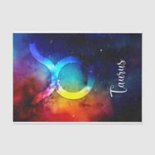 Zodiac : Taurus Space Rainbow Tissue Paper
