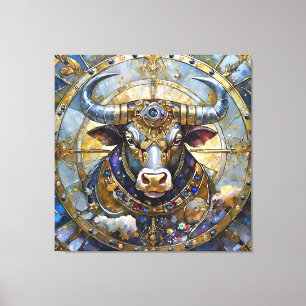 Zodiac - Taurus The Bull Canvas Print