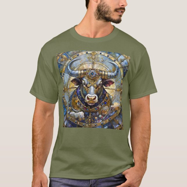 Zodiac - Taurus The Bull T-Shirt (Front)