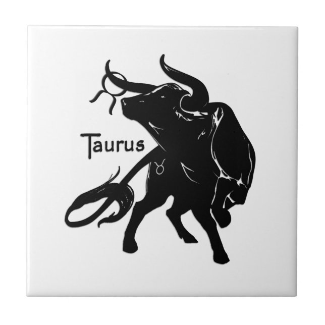 Zodiac Taurus Tile (Front)