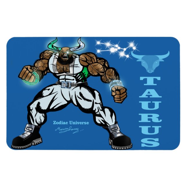 Zodiac Universe - 4 x 6 Taurus Magnet (Horizontal)