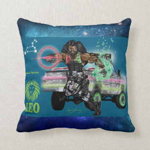 Zodiac Universe-Leo Throw Pillow