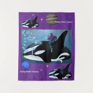 Zodiac Universe -Pisces-Party Banner Tapestry