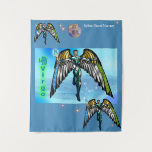 Zodiac Universe -Virgo-Party Banner Tapestry