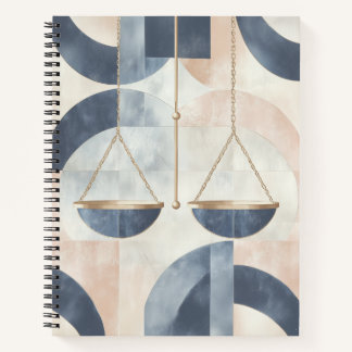 Zodiac Vibes Libra - Spiral Notebook