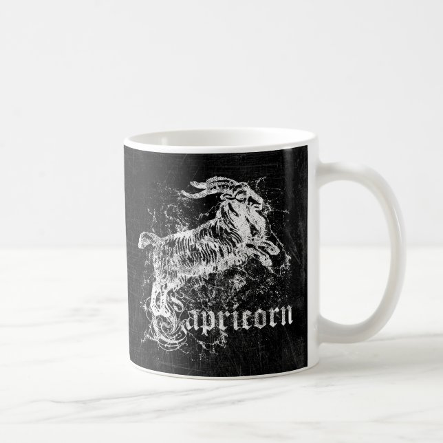 Zodiac Vintage Capricorn Coffee Mug (Right)