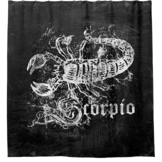 Zodiac Vintage Scorpio Shower Curtain