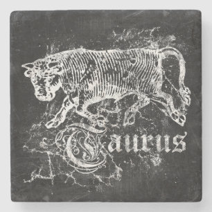Zodiac Vintage Taurus Stone Coaster
