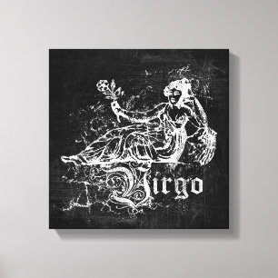 Zodiac Vintage Virgo Canvas Print