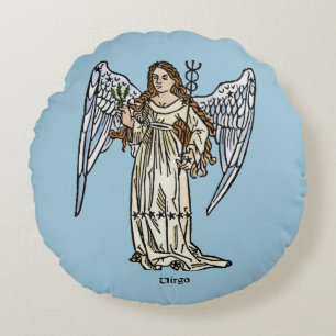 Zodiac: Virgo, 1482 Round Cushion