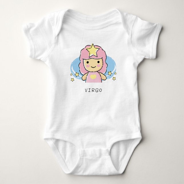 Zodiac Virgo Baby Bodysuit (Front)
