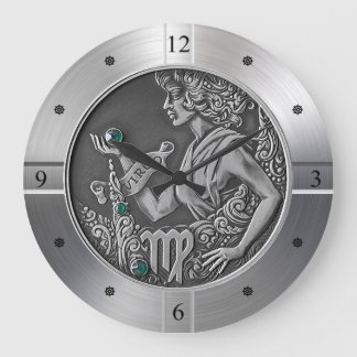 Zodiac ~ Virgo ~ Celestial ~ Western Astrology ~ Large Clock