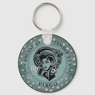 Zodiac Virgo Key Ring