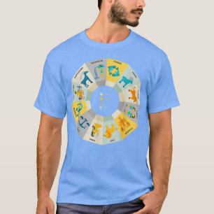Zodiac Wheel Halloween Zodiac Horoscope Astrology T-Shirt