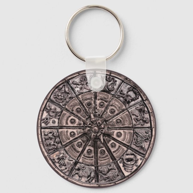 Zodiac Wheel Key Ring (Front)
