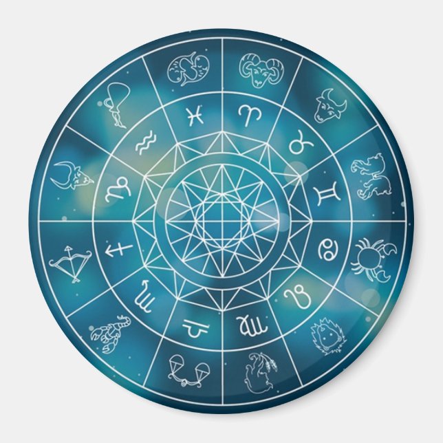 Zodiac Wheel Magnet (Front)