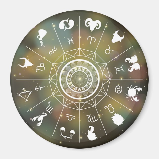 Zodiac Wheel Magnet (Front)