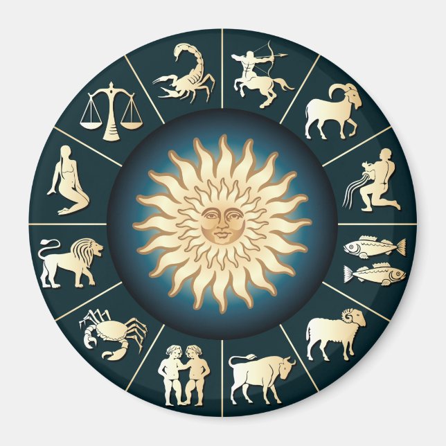 Zodiac Wheel Magnet (Front)