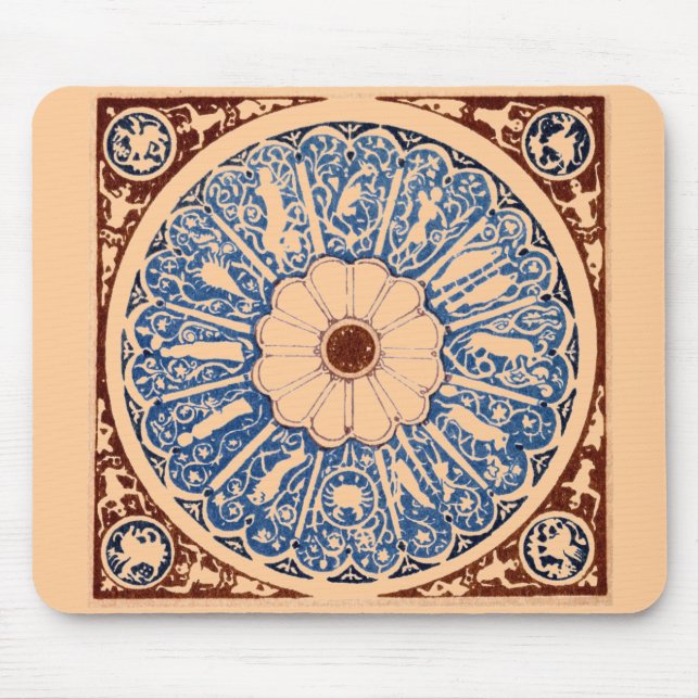 Zodiac Wheel Mouse Pad (Front)