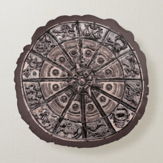 Zodiac Wheel Round Cushion