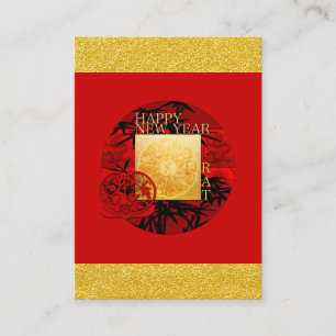 Zodiac Yin Yang Bamboo Chinese Rat Year 2020 Enc C Enclosure Card