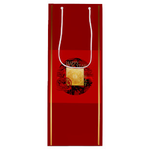 Zodiac Yin Yang Bamboo Chinese Rat Year 2020 WGB Wine Gift Bag