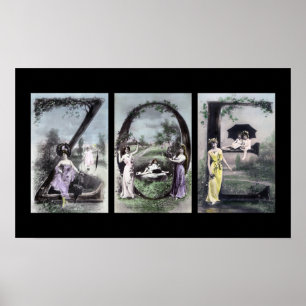 ZOE Alphabet Letter Name Art Poster