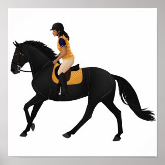 Zoe and Raven from Free Rein  Equine Rampaige Poster