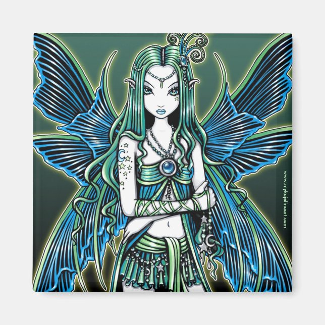 "Zoe" Celestial Star Fairy Art Magnet (Front)