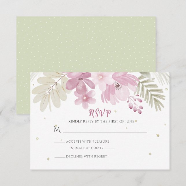 Zoe Flat Thank You Notecard (Front/Back)