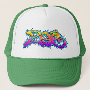 ZOE Graffiti Name Trucker Hat