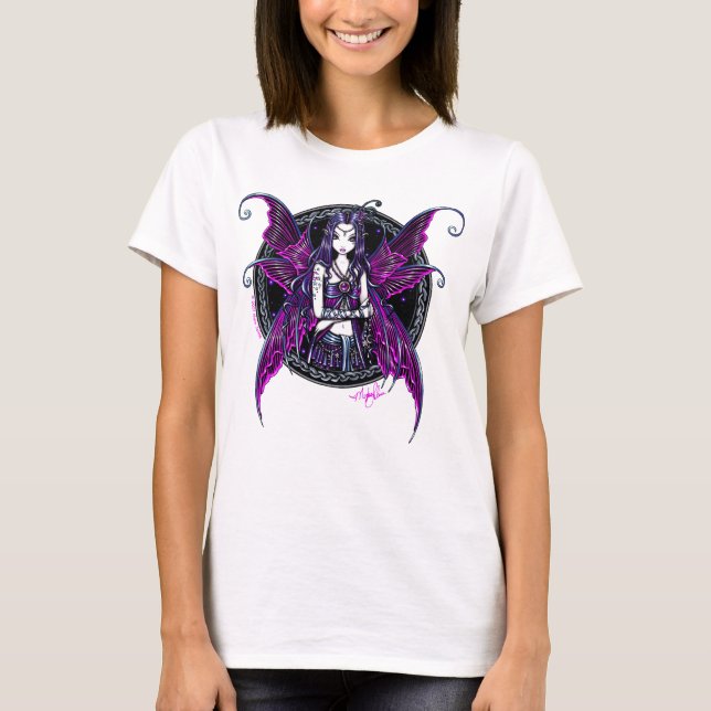 "Zoe" Hot Pink Fairy Babydoll Tee (Front)