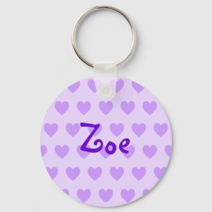 Zoe in Purple Key Ring