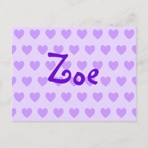 Zoe in Purple Postcard
