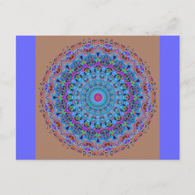 Zoe Mandala Design Postcard (Front)