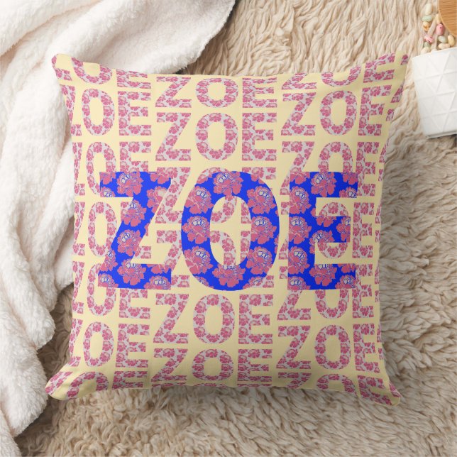 Zoe Name Pattern  Cushion (Blanket)