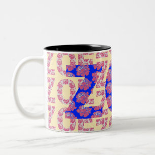 Zoe Name Pattern Two-Tone Coffee Mug